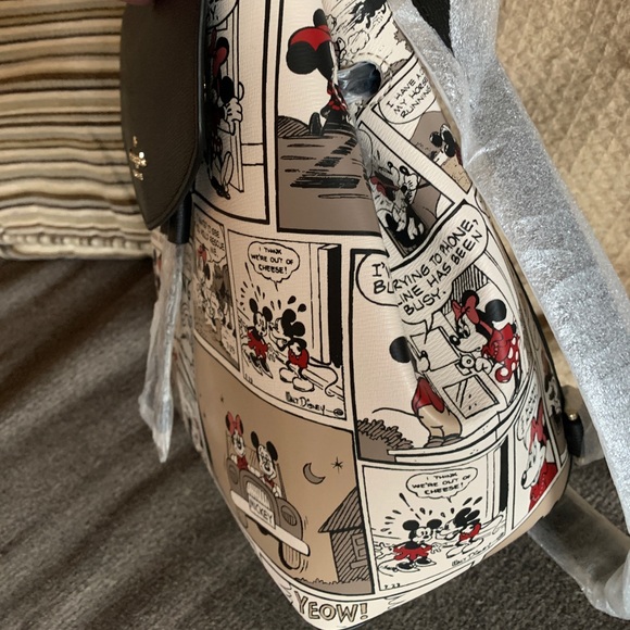 Authentic KATE SPADE SAFFIANO Leather flap Disney Mickey mousse backpack - Picture 14 of 14
